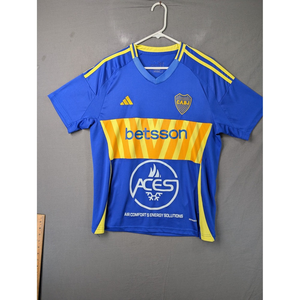 Adidas Boca Juniors 2023-24 Home Jersey‎ Blue Yellow Large Slim Fit 5226